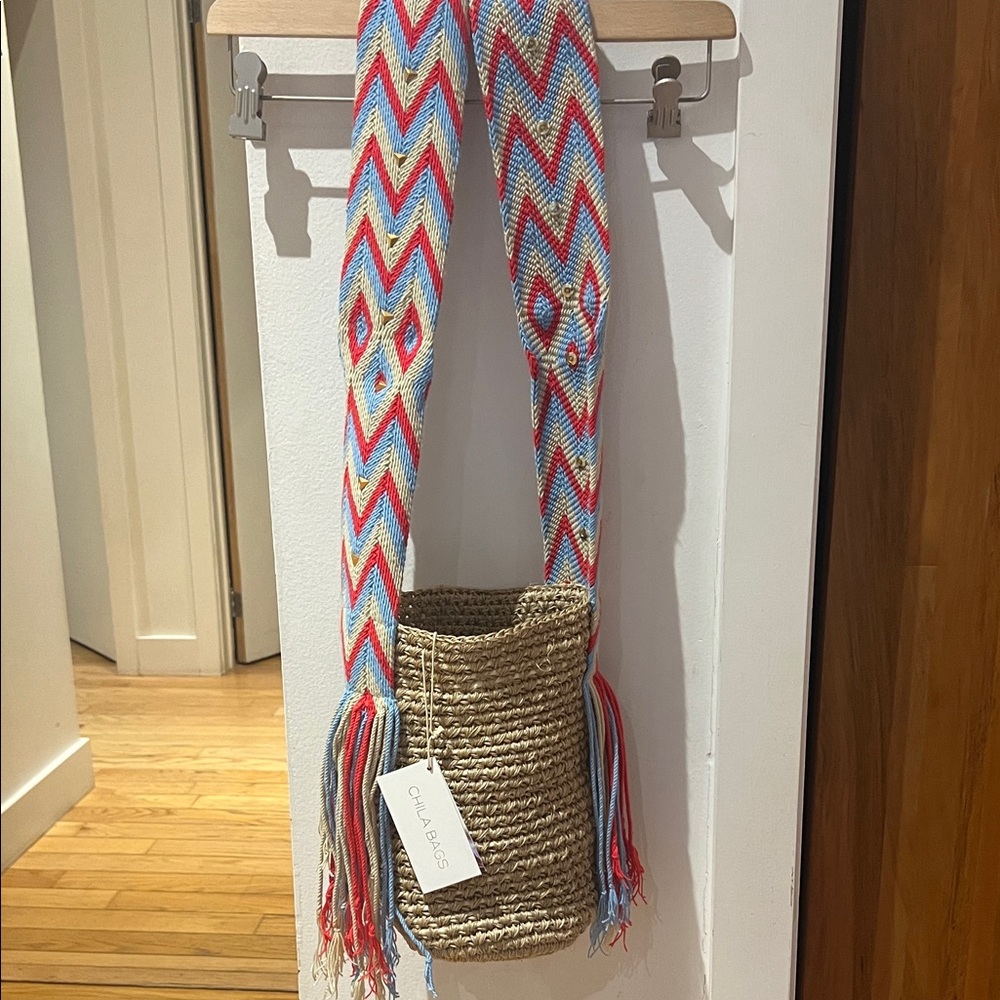 Colorful Woven Crossbody Bag